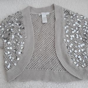 Ladies small gray shrug